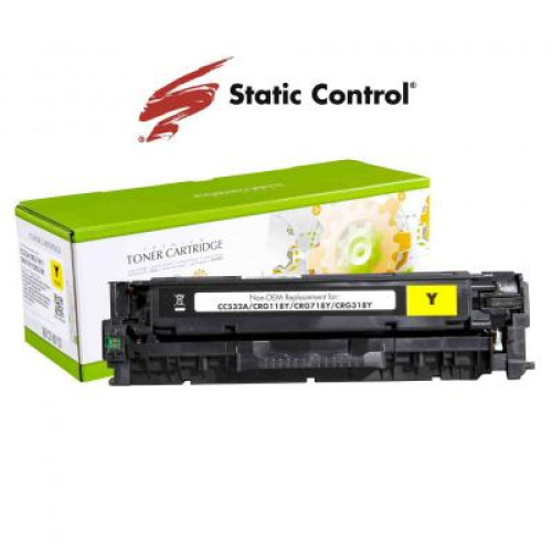 Картридж Static Control HP CLJ CC532A (304A) 2.8k yellow (002-01-RC532A)