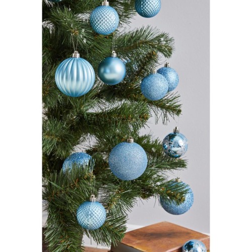 Ялинкова іграшка ColorWay Merry Christmas mix 16шт (8см) LIGHT BLUE_OEM (CW-MCB816LB_OEM)