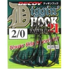 Гачок Decoy Worm21 Digging Hook 4/0 (5 шт/уп) (1562.02.54)