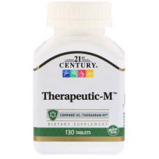 Мультивітамін 21st Century Мультивітаміни Терапевтичні, Therapeutic-M, 130 таблеток (CEN-22368)