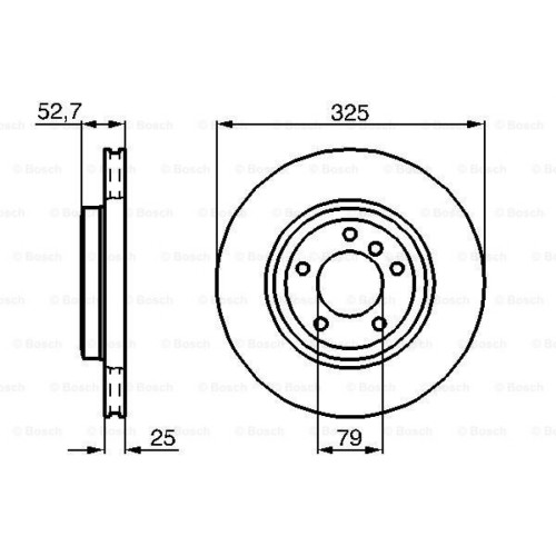 Гальмівний диск Bosch 0 986 478 012