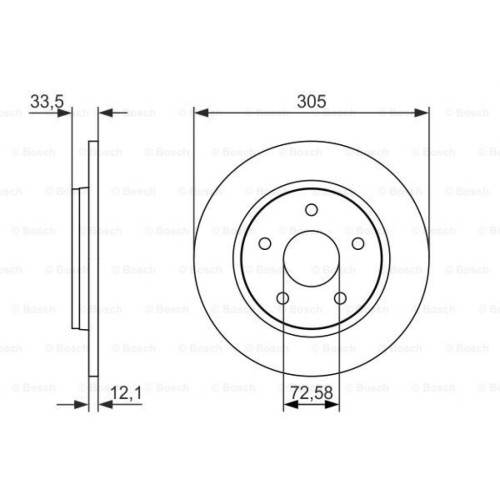 Гальмівний диск Bosch 0 986 479 050