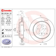 Гальмівний диск Brembo 09.R124.21