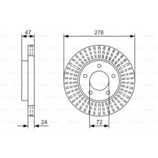 Гальмівний диск Bosch 0 986 479 A52