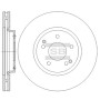 Гальмівний диск HI-Q SD3042