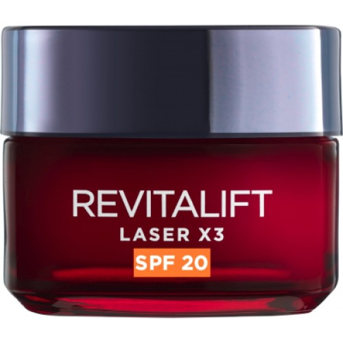 Крем для обличчя L'Oreal Paris Revitalift Лазер Х3 Денний Регенеруючий з SPF-20 50 мл (3600523456208)