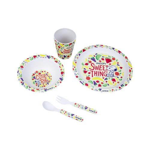Набір дитячого посуду Kite Snoopy з бамбука 5 предметів (SN21-313)