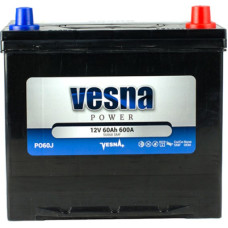 Акумулятор автомобільний Vesna 60 Ah/12V Japan Euro (415 060)