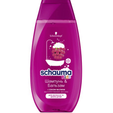 Дитячий шампунь Schauma Kids Бальзам для волосся та шкіри з соком малини 250 мл (4015000665957)