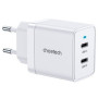 Зарядний пристрій Choetech 2xUSB-C 40W PD/QC/PPS (Q5006-EU-WH)