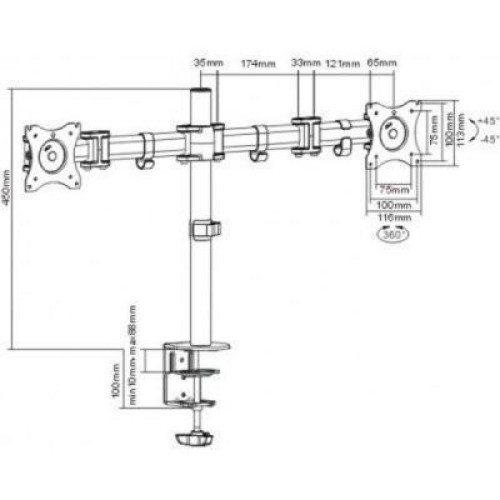 Кронштейн ITech MBS-12F