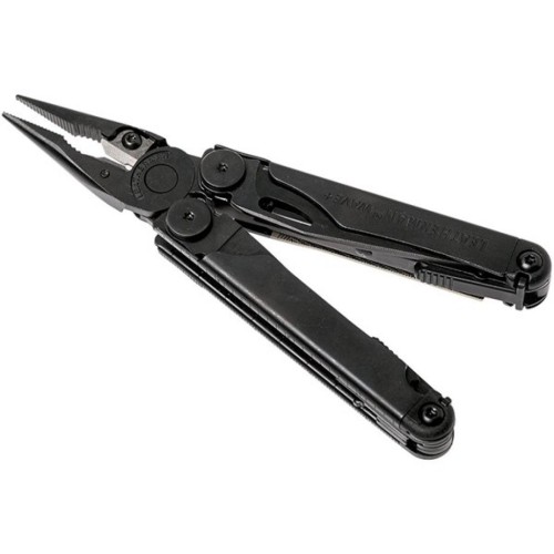 Мультитул Leatherman WAVE PLUS BLACK, синтетический чехол, карт. коробка (832526)