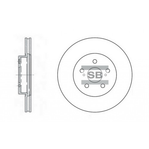 Гальмівний диск HI-Q SD4001