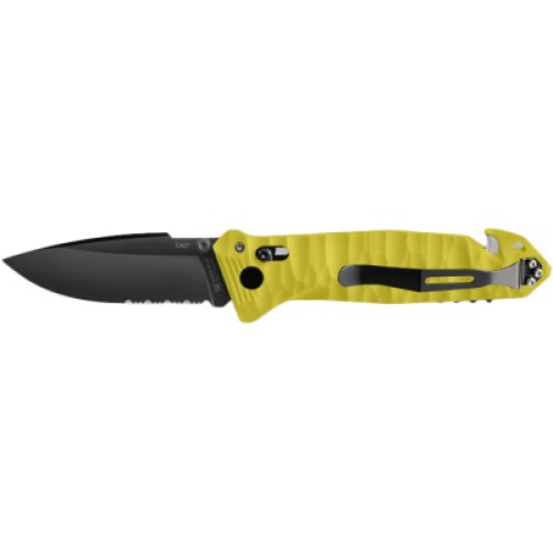 Ніж Outdoor CAC Nitrox Serrator PA6 Yellow (11060112)