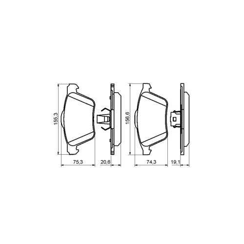 Гальмівні колодки Bosch 0 986 494 159