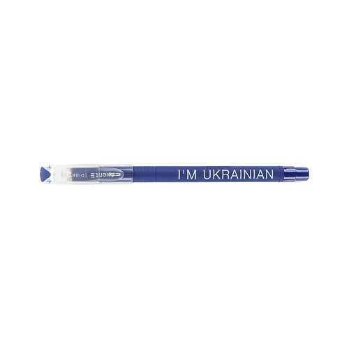 Ручка кулькова Axent Direkt I'm ukrainian, синя (AB1002-01-02-A)