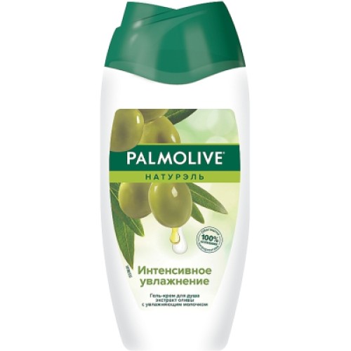 Гель для душу Palmolive Натурель Інтенсивне зволоження Екстракт оливи зі зволожуючим молочком 250 мл (5996175230975)