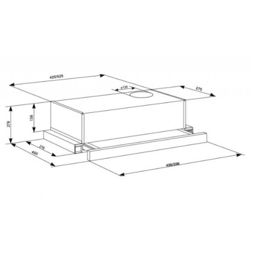 Витяжка кухонна ELEYUS LOTUS 470 60 BR (LOTUS47060BR)