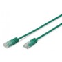 Патч-корд 3м, UTP, cat.5e, AWG 26/7, CU, PVC, green Digitus (DK-1511-030/G)