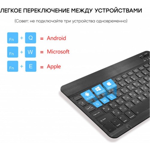 Чохол до планшета AirOn Premium Lenovo tab M10 PLUS X606 w Bluetooth Keyboard (4821784622498)