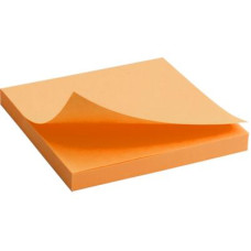 Папір для нотаток Axent з клейким шаром 75x75мм,80арк,яскр-оранж (2414-15-A)