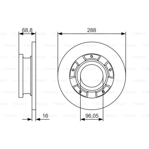 Гальмівний диск Bosch 0 986 479 A50