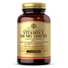 Вітамін Solgar Вітамін Е, 268 мг (400 МО), Vitamin E, d-Alpha Tocopherol & (SOL03540)