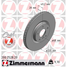 Гальмівний диск ZIMMERMANN 200.2528.20