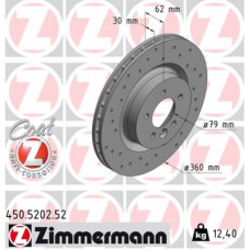 Гальмівний диск ZIMMERMANN 450.5202.52
