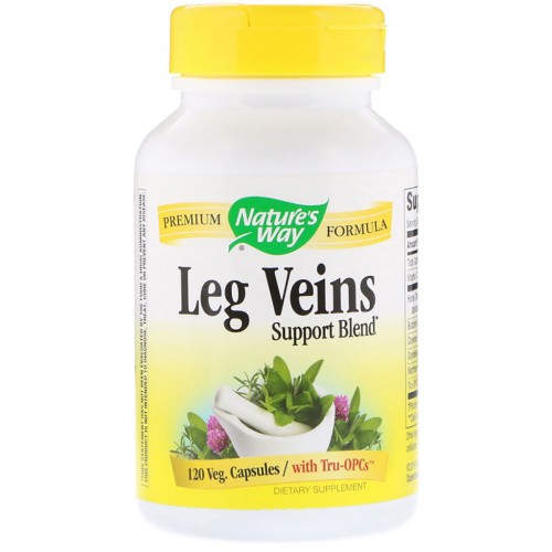 Трави Nature's Way Підтримка Вен, Leg Veins Support Blend, 120 капсул (NWY-15335)