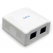 Комп'ютерна розетка Cablexpert RJ45x2 FTP, cat.6 (NCAC-2F6-01)