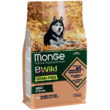 Сухий корм для собак Monge Dog Bwild Gr. Free лосось 2.5 кг (8009470011716)