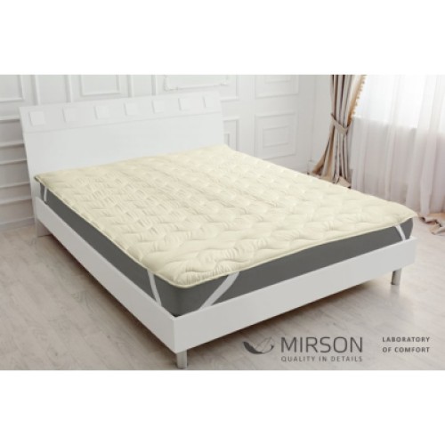 Наматрасник MirSon Eco Light 1726 Silk обычный Creamy 100x200 см (2200002891059)