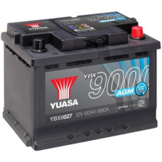 Акумулятор автомобільний Yuasa 12V 60Ah AGM Start Stop Plus Battery (YBX9027)