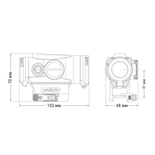 Коліматорний приціл Holosun HE530G-GR (747013)
