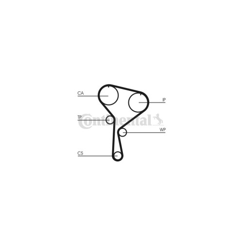 Комплект ременя ГРМ з помпой CONTITECH CT1035WP3