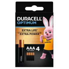 Батарейка Duracell Optimum AAA лужні 4 шт. в упаковці (5015596)