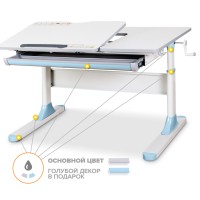 Парта Mealux Vancouver Multicolor Blue Lite (BD-620 W/G MC + BL Lite)