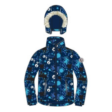 Куртка Huppa NORMAN 18210030 темно-синій з принтом 110 (4741468964454)