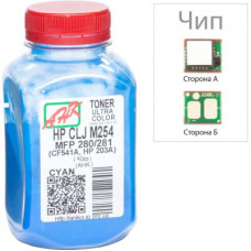 Тонер HP CLJ M254/MFP280/281 40г Cyan +chip AHK (3202789)