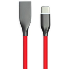 Дата кабель USB 2.0 AM to Type-C 1.0m red PowerPlant (CA911387)