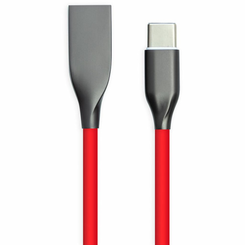 Дата кабель USB 2.0 AM to Type-C 1.0m red PowerPlant (CA911387)