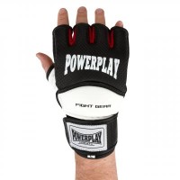 Рукавички для MMA PowerPlay 3075 L Black/White (PP_3075_L_Bl/White)