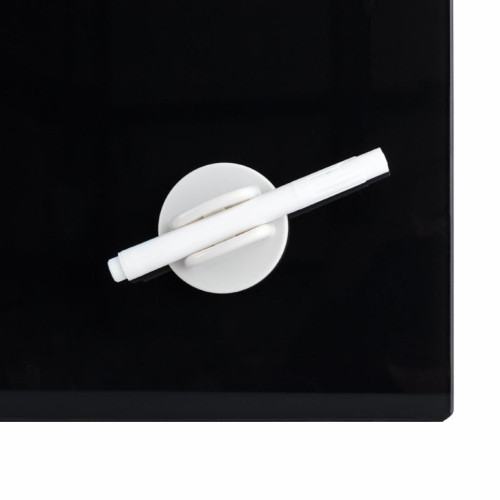 Офісна дошка Axent скляна магнітно-маркерна 45х45 см, чорна (9614-01-А)