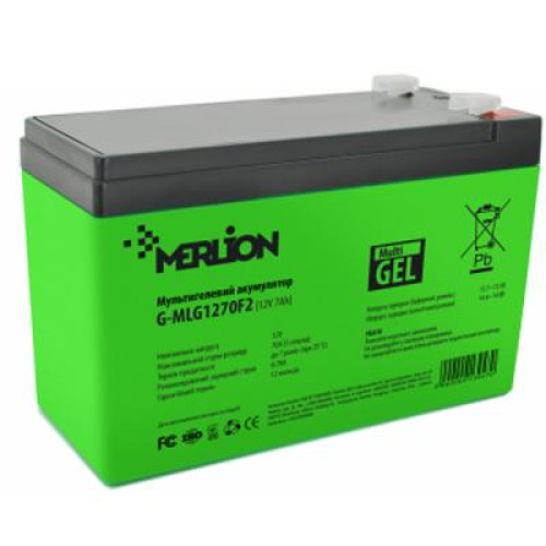 Батарея до ДБЖ Merlion 12V - 7.0 Ah (G-MLG1270F2)