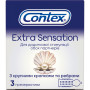 Презервативи Contex Extra Sensation з крупними крапками та ребрами 3 шт. (5052197051476)