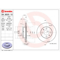 Гальмівний диск Brembo 09.9503.10