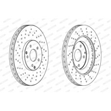 Гальмівний диск FERODO DDF1582C-1