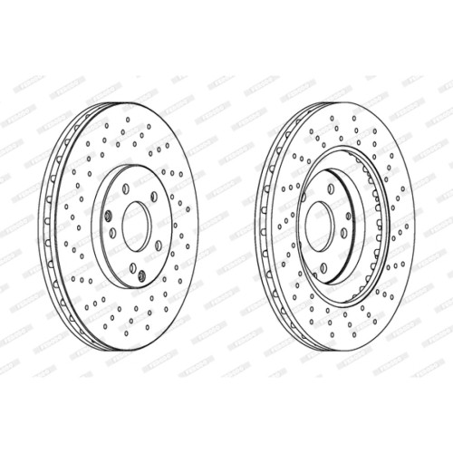 Гальмівний диск FERODO DDF1582C-1