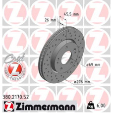 Гальмівний диск ZIMMERMANN 380.2170.52